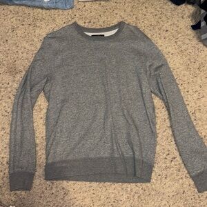 Gray crew neck